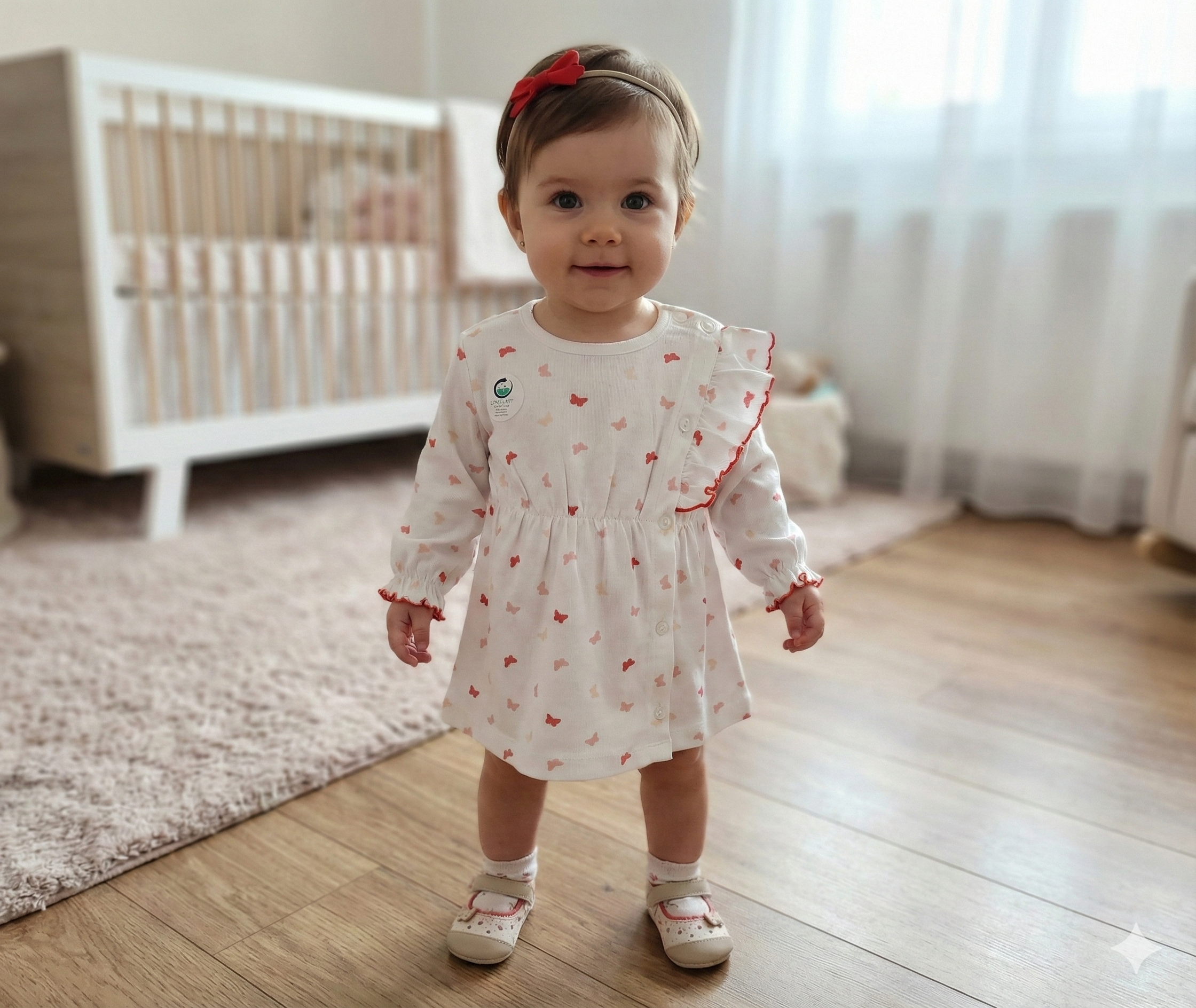 Rainbow Girl Baby Skirt - White Color