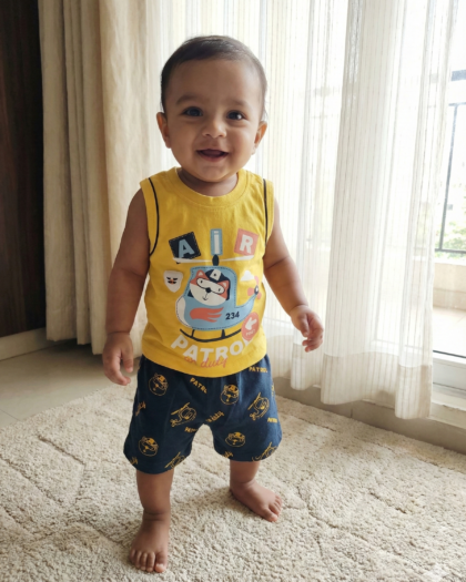 Rainbow Boy Baby Sleeveless and Shorts Set