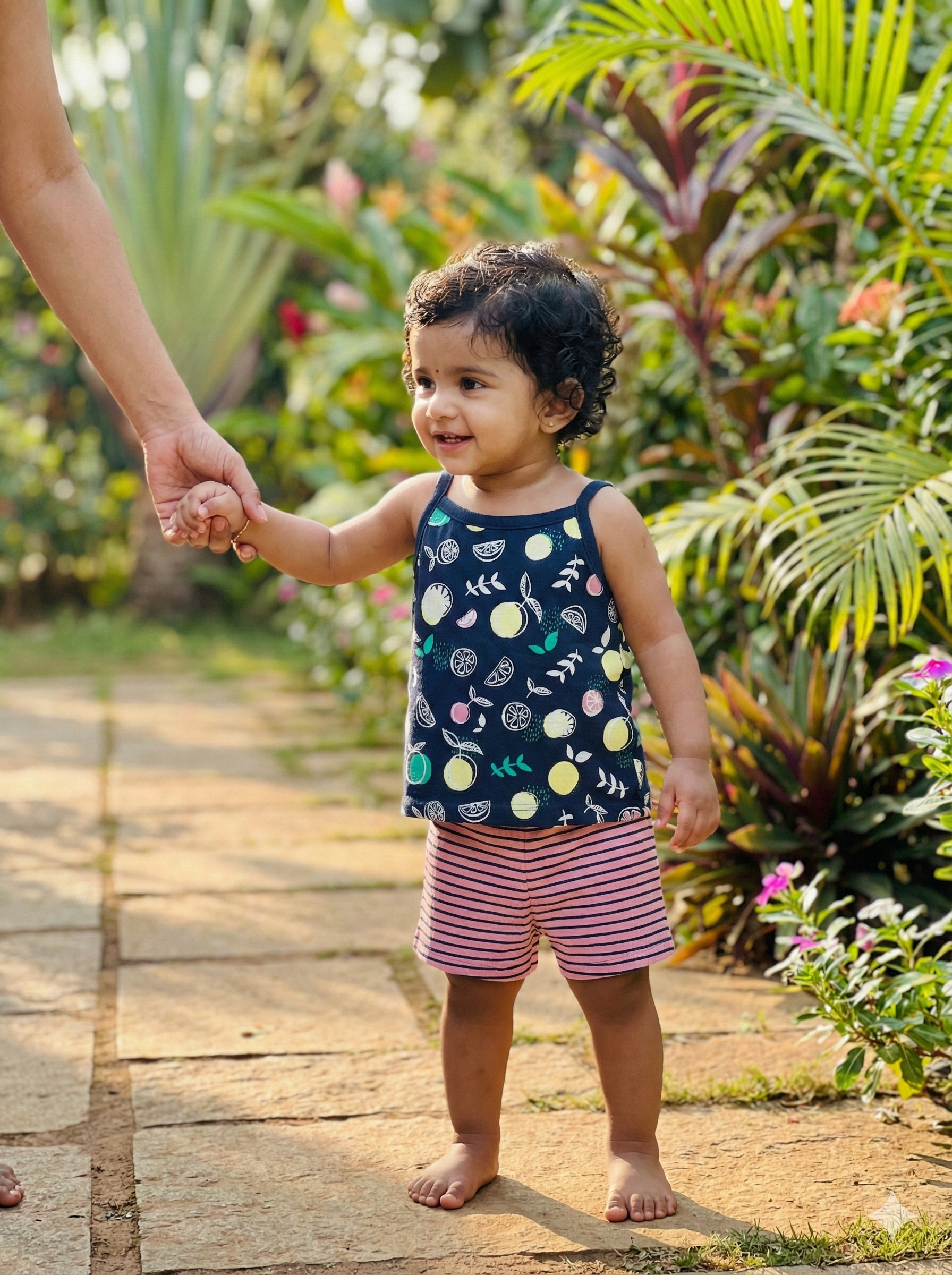 Rainbow Girl Baby Sleeveless and Shorts Set