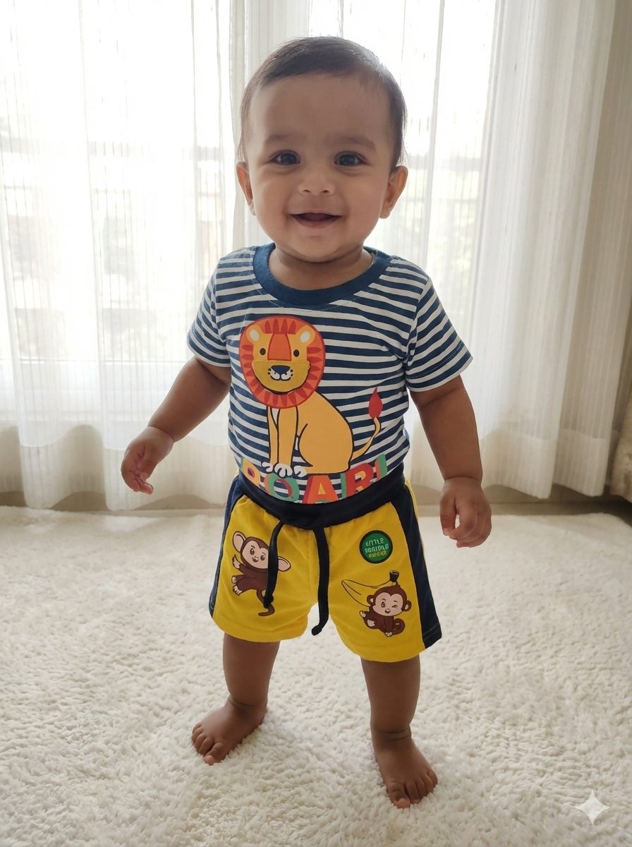 Rainbow Baby T-shirt and Shorts Set