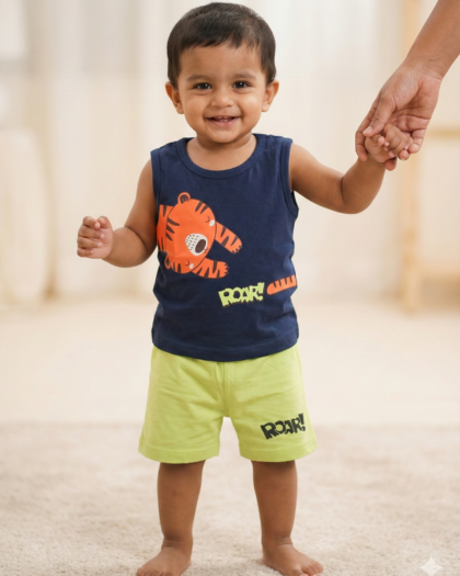 Rainbow Baby Sleeveless and Shorts Set