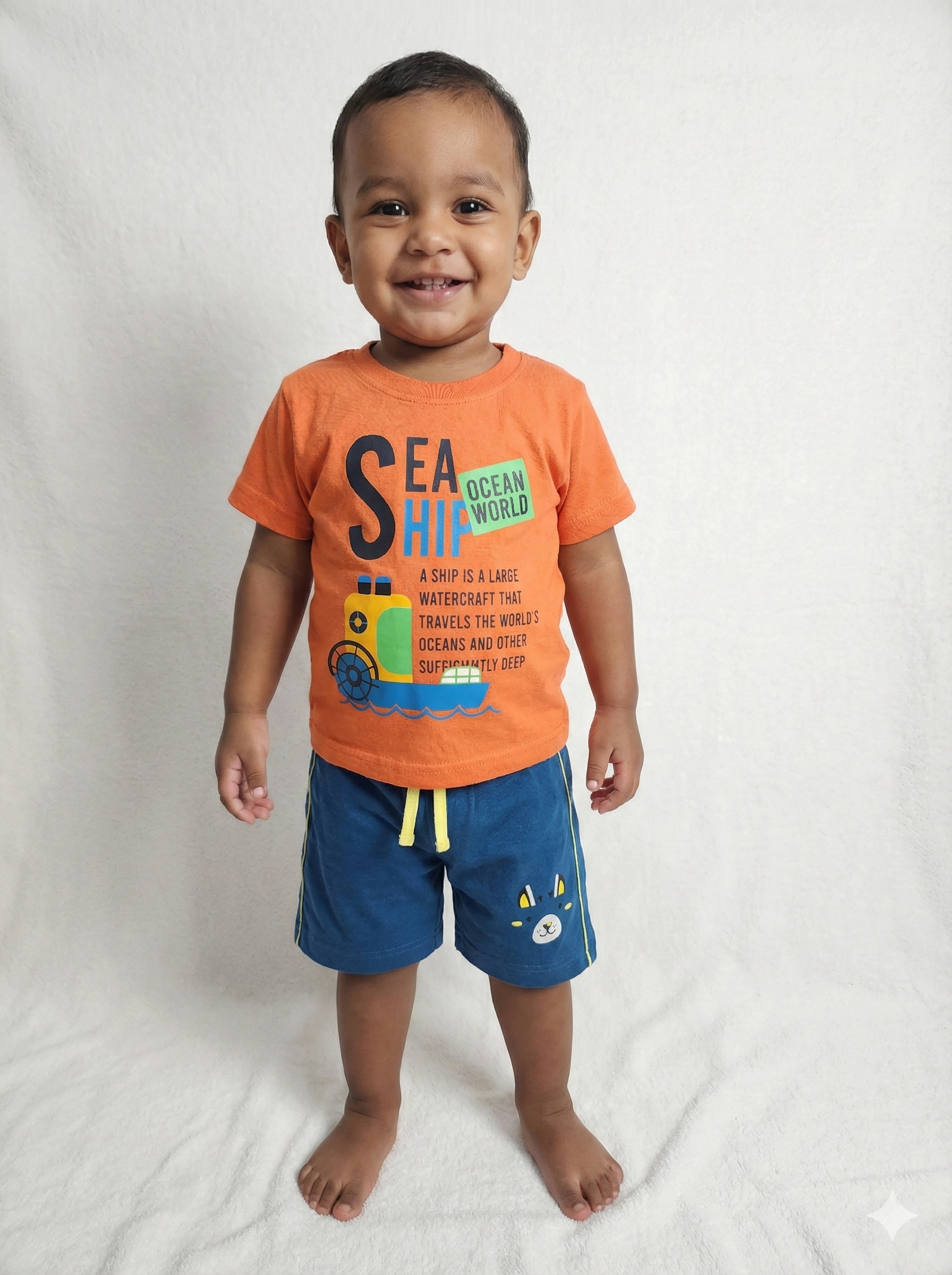 Rainbow Boy Baby Sleeveless and Shorts Set