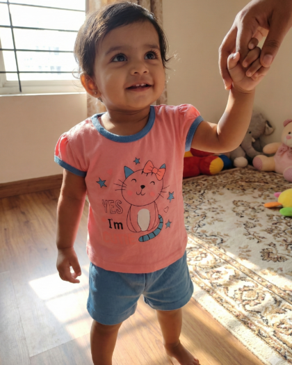 Rainbow Girl Baby Sleeveless and Shorts Set