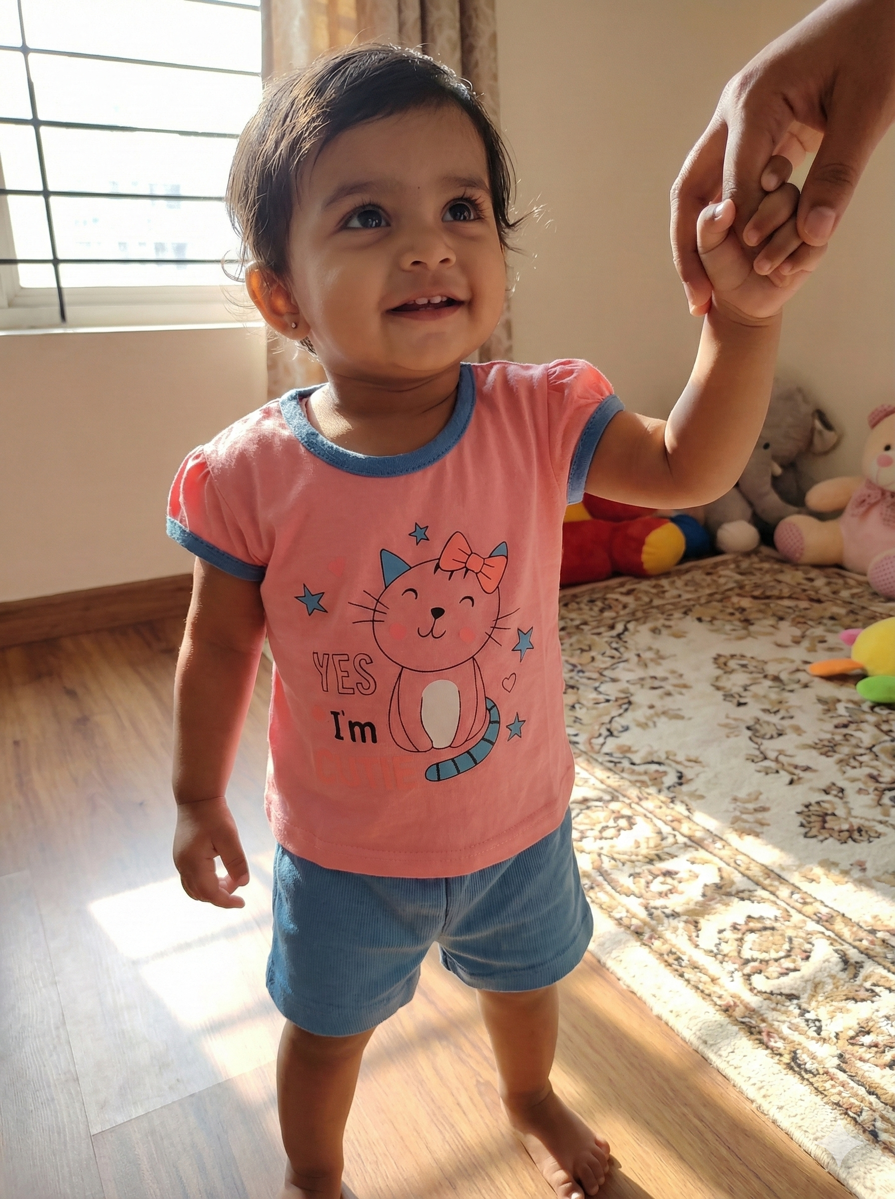 Rainbow Girl Baby Sleeveless and Shorts Set