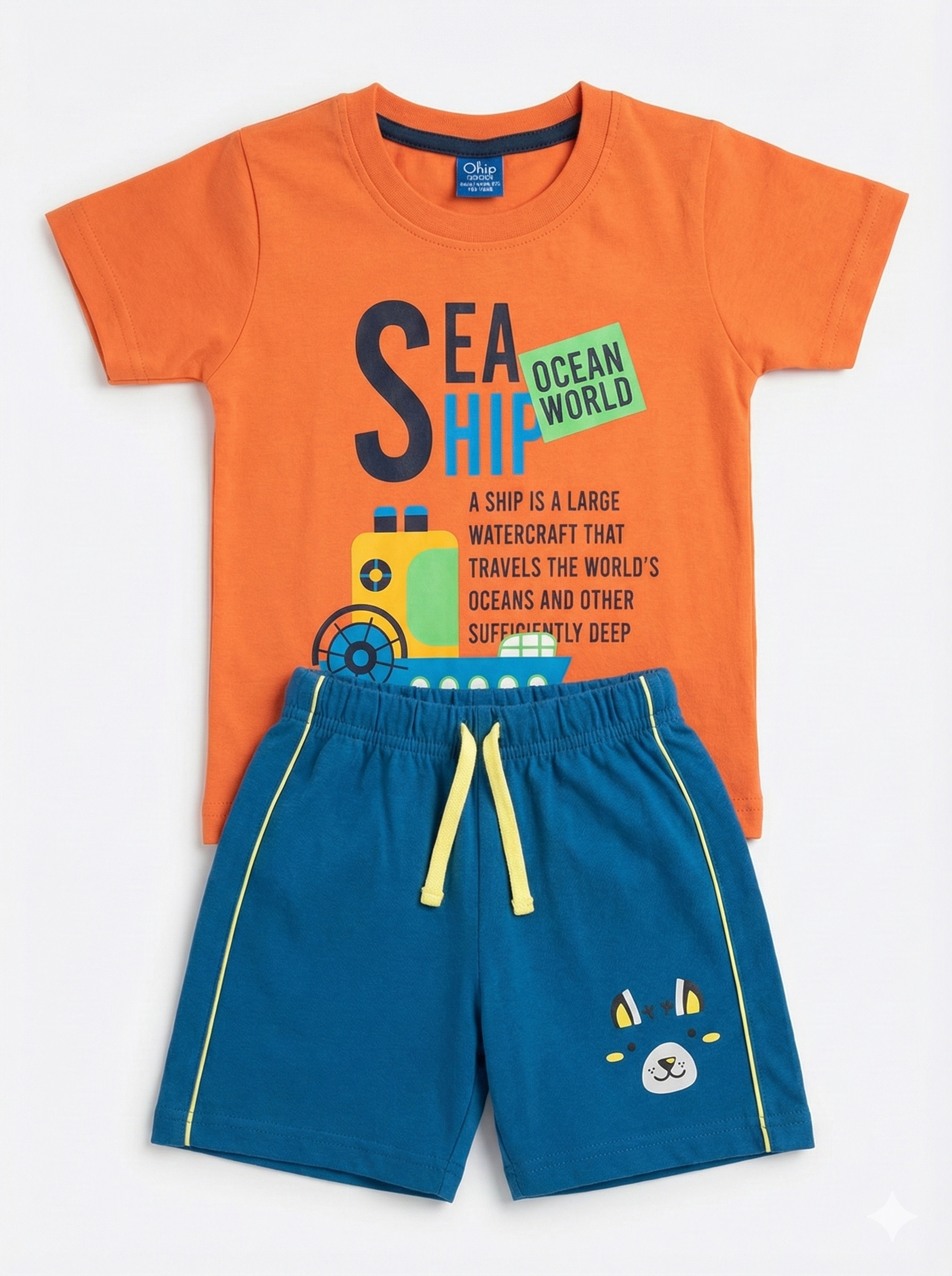 Rainbow Boy Baby Sleeveless and Shorts Set - Image 2