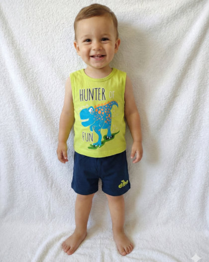 Rainbow Boy Baby Sleeveless and Shorts Set