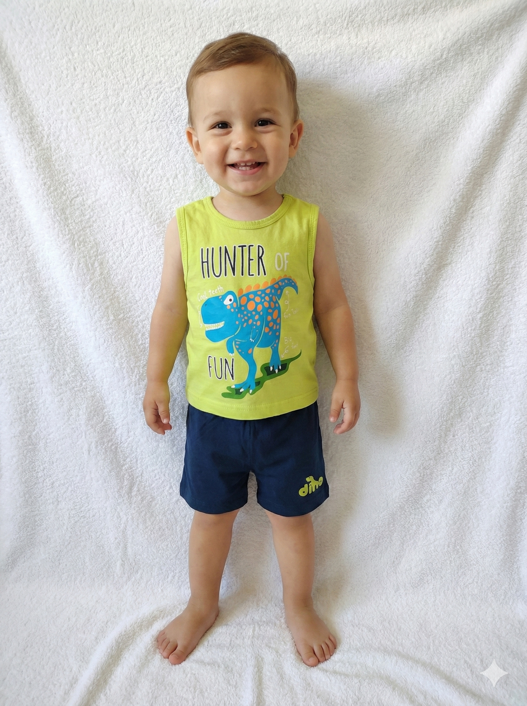 Rainbow Boy Baby Sleeveless and Shorts Set