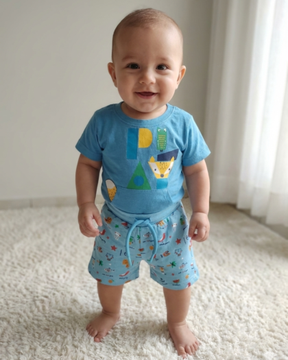 Rainbow Baby T-shirt and Shorts Set
