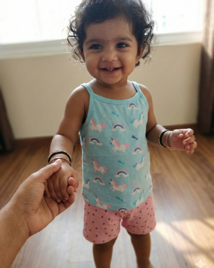 Rainbow Girl Baby Sleeveless and Shorts Set