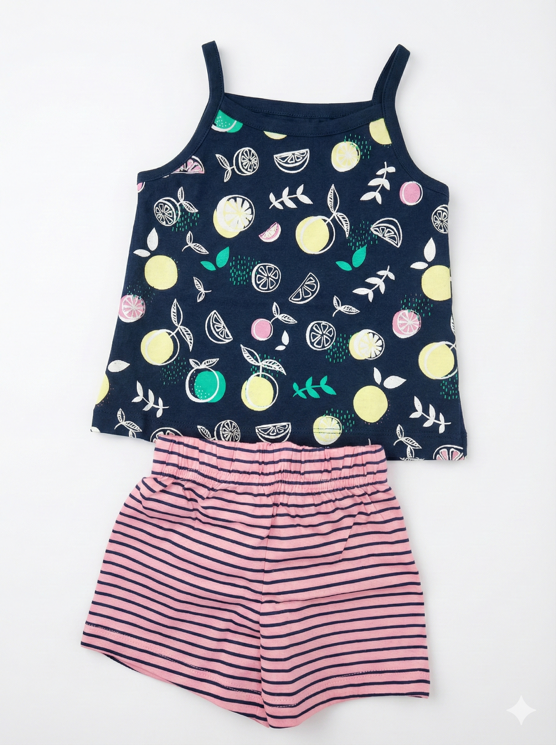 Rainbow Girl Baby Sleeveless and Shorts Set - Image 2