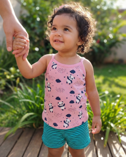 Rainbow Girl Baby Sleeveless and Shorts Set