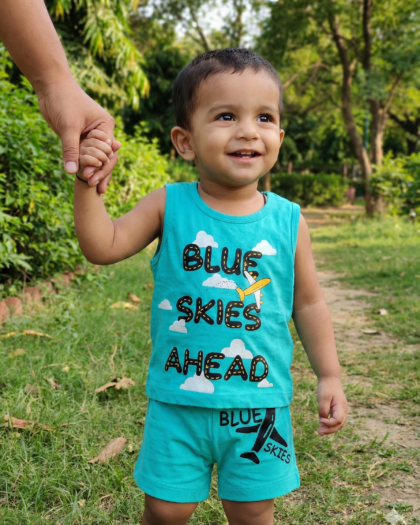 Rainbow Boy Baby Sleeveless and Shorts Set