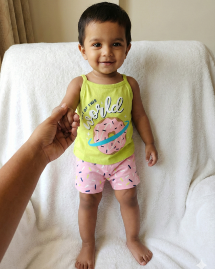 Rainbow Boy Baby Sleeveless and Shorts Set