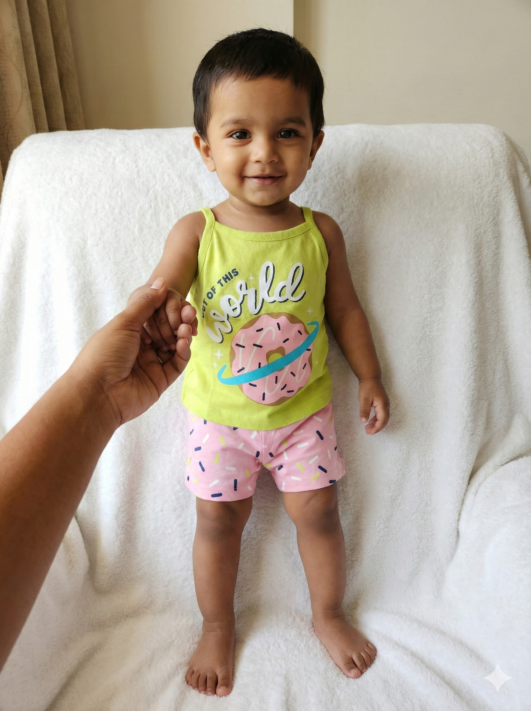 Rainbow Boy Baby Sleeveless and Shorts Set