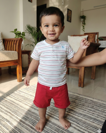 Rainbow Boy Baby Shorts Set